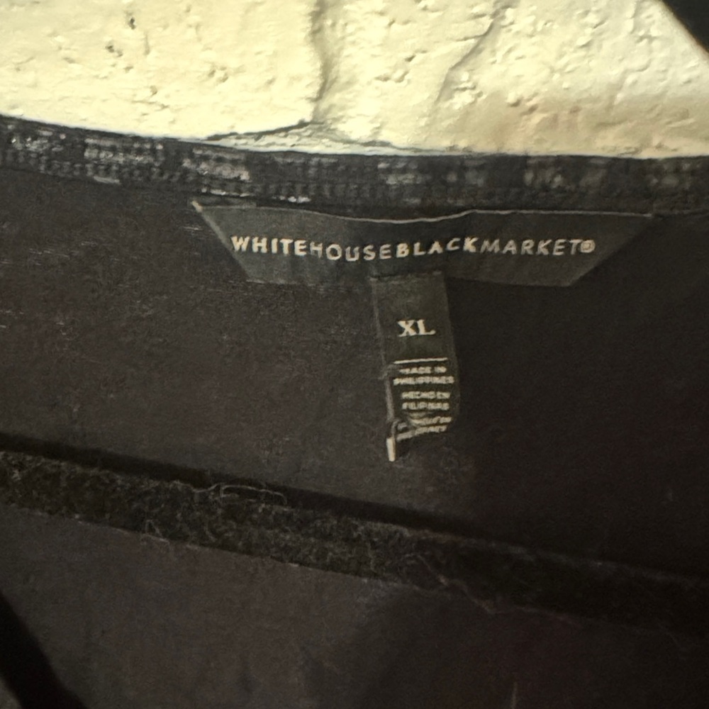 White House Black Market Black Midi Dress - Picture 3 of 6